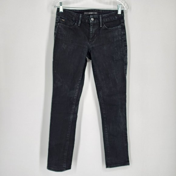 Joes Jeans Skinny 27 Morter Black Honey Rhinestone Pocket Cotton Stretch Denim - Picture 1 of 12